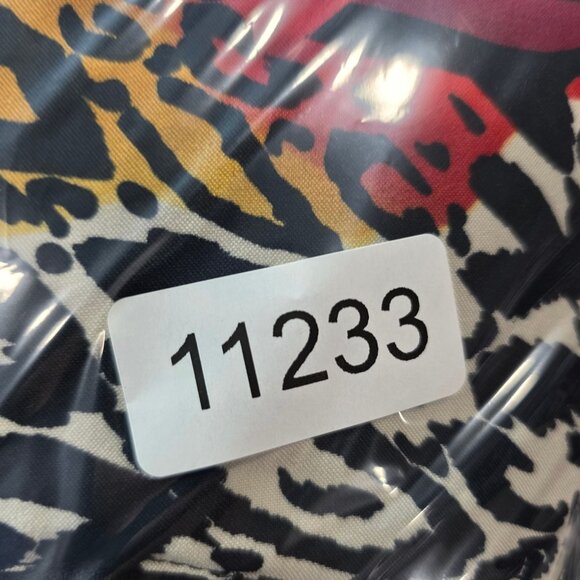 Womens Erin London Zip Up Jacket Multicolor Abstract Design Polyester Blend M - Picture 7 of 8